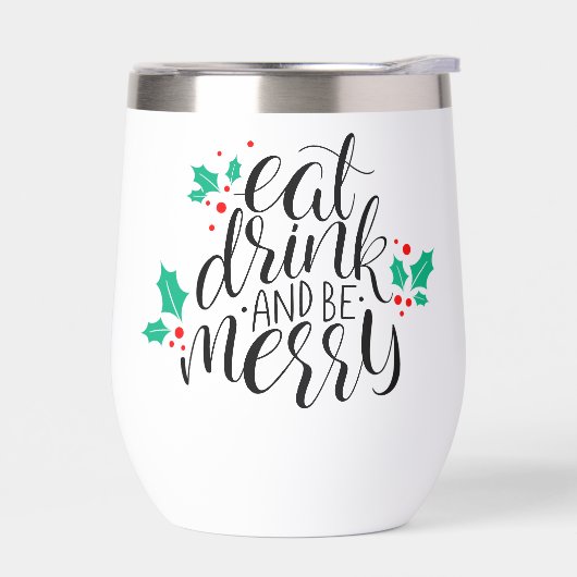 Eet Drink en wees vrolijk ontwerp (Links)