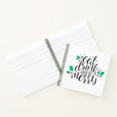 Eet Drink en wees vrolijk ontwerp Notitieboek (Binnen)