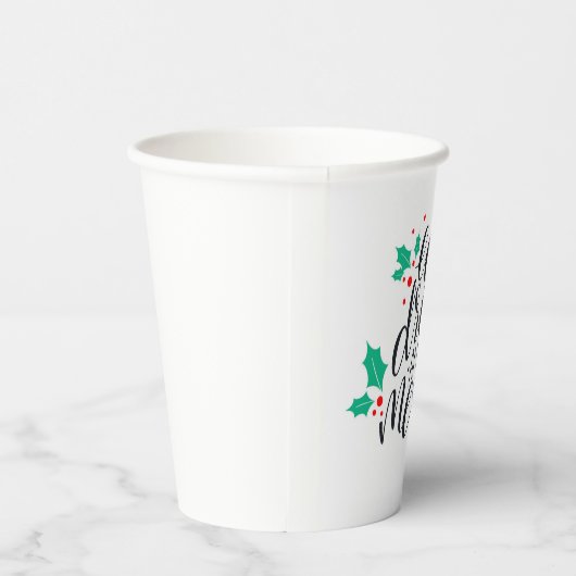 Eet Drink en wees vrolijk ontwerp Papieren Bekers (Rechts)