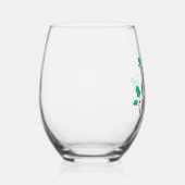 Eet Drink en wees vrolijk ontwerp Wijnglas Zonder Voet (Rechts)