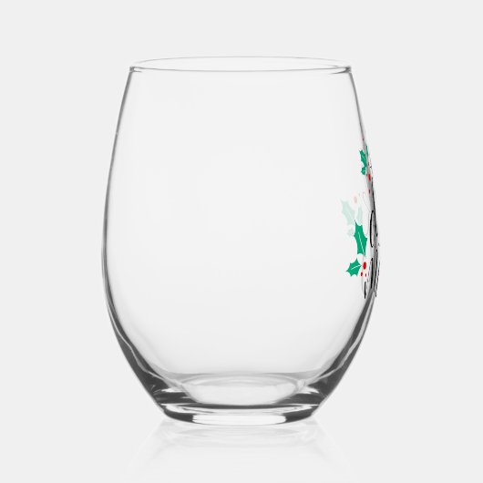 Eet Drink en wees vrolijk ontwerp Wijnglas Zonder Voet (Rechts)