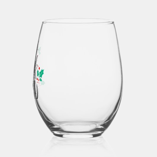 Eet Drink en wees vrolijk ontwerp Wijnglas Zonder Voet (Links)