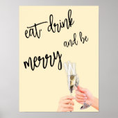 Eet, Drink en wees vrolijk Poster (Voorkant)