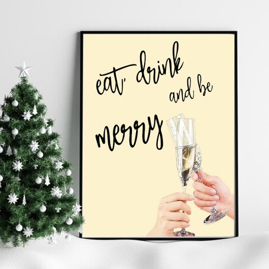 Eet, Drink en wees vrolijk Poster