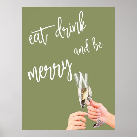 Eet, Drink en wees vrolijk Poster (Voorkant)