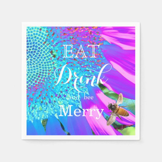 Eet, drink en wees vrolijk servet (Voorkant)