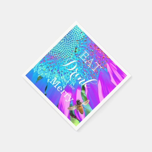 Eet, drink en wees vrolijk servet (Hoek)