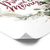 Eet, Drink en wees vrolijk vakantie Poster (Hoek)