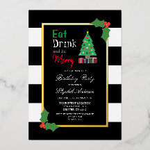 Eet Drink en wees vrolijk verjaardagsfeestje