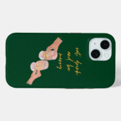 Eet, Drink en wees Vrolijk, Vrolijk, Kerstmis, Ret Case-Mate iPhone Case (Achterkant (horizontaal))