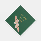 Eet, Drink en wees Vrolijk, Vrolijk, Kerstmis, Ret Servet (Hoek)