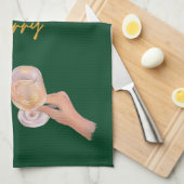 Eet, Drink en wees Vrolijk, Vrolijk, Kerstmis, Ret Theedoek (Quarter Fold)