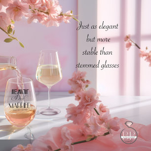 Eet Drink en word getrouwd Gatsby Style Typografie Wijnglas Zonder Voet
