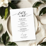 Eet Drink en word getrouwd Menu voor Bord<br><div class="desc">Een simpele kaart voor het huwelijkskalligrafie. Ik bied een gratis aanpassingsservice aan. Als je vragen hebt of speciale verzoeken hebt,  kun je contact met mij opnemen.</div>