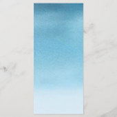 Eet, Drink en word huwelijksblauwe Waterverf bruil Menu (Achterkant)