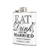 Eet, Drink en word huwelijkshuwelijk Heupfles (Links)