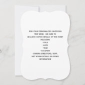 Eet, Drink en word huwelijkshuwelijk Kaart (Achterkant)