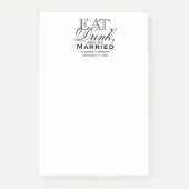 Eet, Drink en word huwelijkshuwelijk Post-it® Notes (Voorkant)