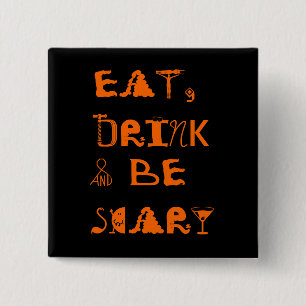 Eet, Drink en zijn eng - Halloween Button