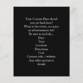 Eet, Drink en zijn eng Halloween Funny Spider Web Flyer (Achterkant)