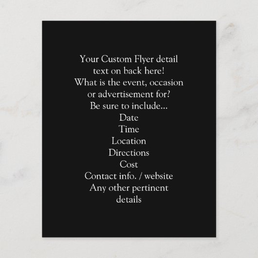 Eet, Drink en zijn eng Halloween Funny Spider Web Flyer (Achterkant)