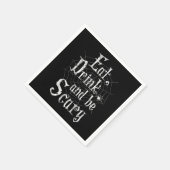 Eet, Drink en zijn eng Halloween Funny Spider Web Servetten (Hoek)