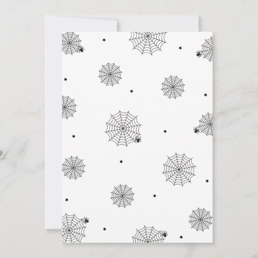 Eet drink eng verjaardag Halloween wit Kaart (Achterkant)