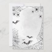 Eet Drink & Enge Gotische Halloween Verjaardagsfee Kaart (Achterkant)