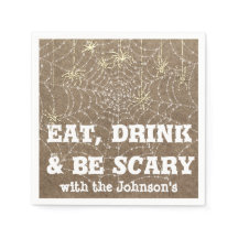 Eet Drink Enge Spin Halloween Kraft Web Brons