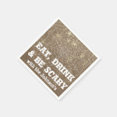 Eet Drink Enge Spin Halloween Kraft Web Brons Servet (Hoek)