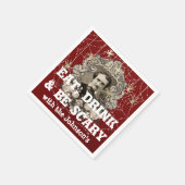 Eet Drink Enge Spin Halloween Kraft Web Rood Servet (Hoek)