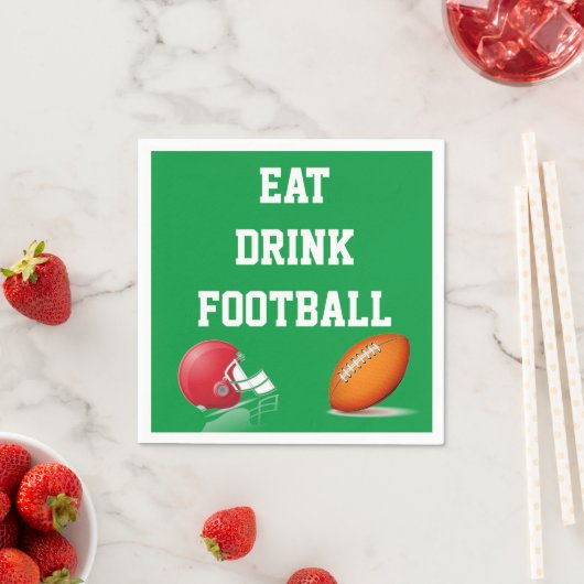 Eet Drink Football Servet (Insitu)