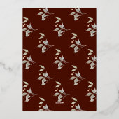 Eet Drink Geef Bedankt Folie Thanksgiving Folie Feestdagenkaart (Achterkant)