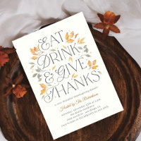 Eet Drink Geef Bedankt Thanksgiving Diner