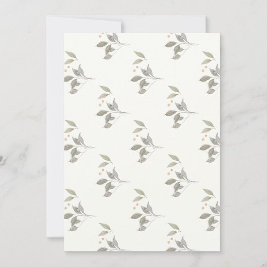 Eet Drink Geef Bedankt Thanksgiving Diner Kaart (Achterkant)