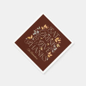 Eet Drink Geef Bedankt Thanksgiving Party servette Servet (Hoek)