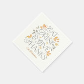 Eet Drink Geef Bedankt Thanksgiving Party servette Servet (Hoek)