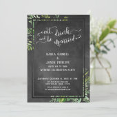 Eet, Drink & Getrouwd Groene decoratie & Schoolbor Kaart (Staand voorkant)