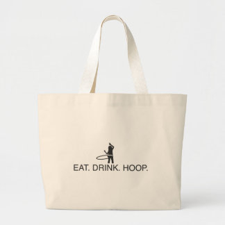 Eet. Drink. Hoop Grote Tote Bag