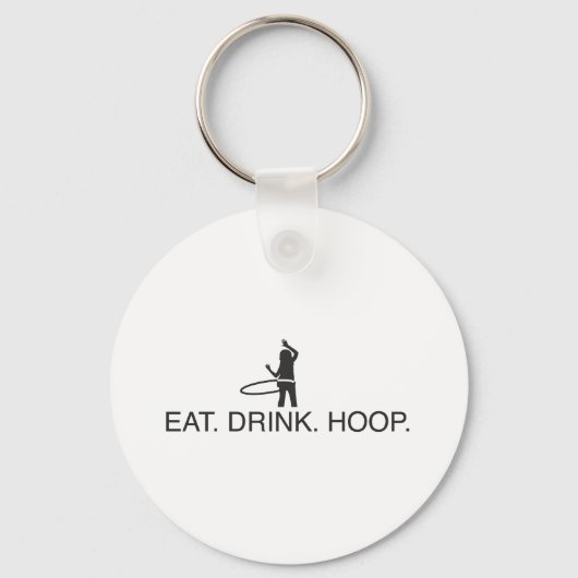 Eet. Drink. Hoop Sleutelhanger (Voorkant)
