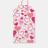 "Eet, Drink & Houd van" Valentijnsdag Bruidsuitnod Cadeaulabel (Achterkant)