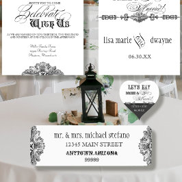 Eet, Drink in Gehuwde overeenkomende Adresetikette Etiket