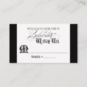 Eet, Drink in Get gehuwde de Kaarten van het Aanta Plaatskaartje (Achterkant)