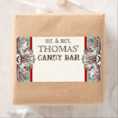Eet, Drink in Get Married Matching Snoep Bar Label (Insitu)