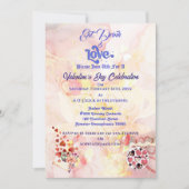 Eet Drink & Liefde Hart Valentijnsdag Celebration Kaart (Voorkant)