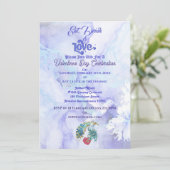 Eet Drink & Liefde Valentijnsdag Feestviering Kaart (Staand voorkant)