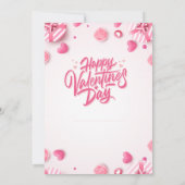 "Eet, Drink & Liefde" Valentijnsdag Party Invitati Kaart (Achterkant)