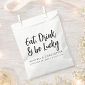 Eet drink met geluk casino chips Lottery Ticket Bedankzakje (Geknipt)