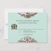 Eet, Drink n Get Married Formal RSVP-reactiekaart RSVP Kaartje (Achterkant)