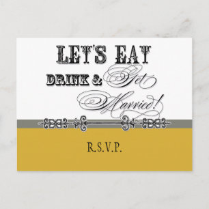 Eet, Drink n Get Married, RSVP Response Briefkaart
